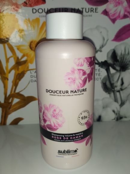 Shampooing Sublimo Douceur Nature - Volume & Matière à La Rose De Damas - 1 Litre - Bio, Sans Sulfate - Neuf